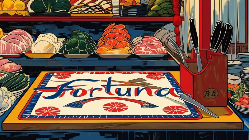 Fortuna premium kokybės pjaustymo lentelės bei peilių stovai